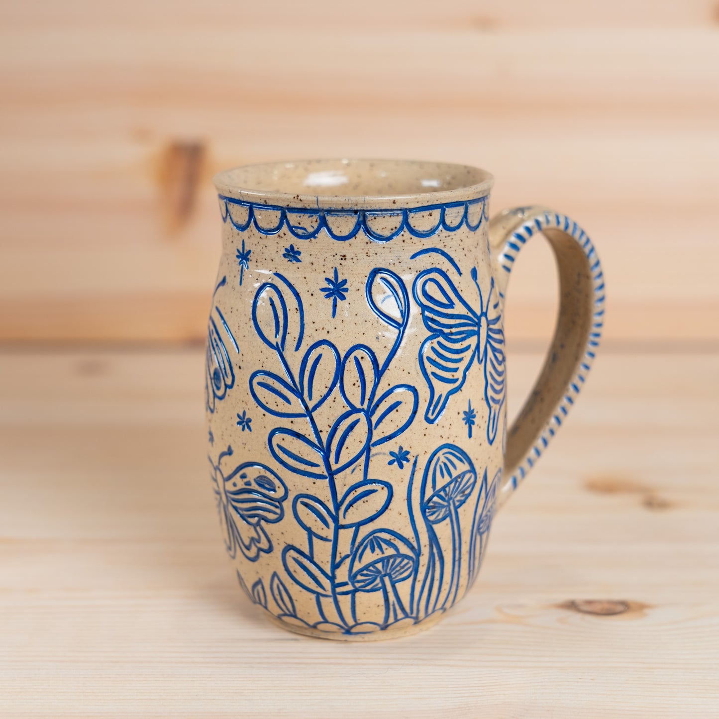 Butterfly Inlay Mug