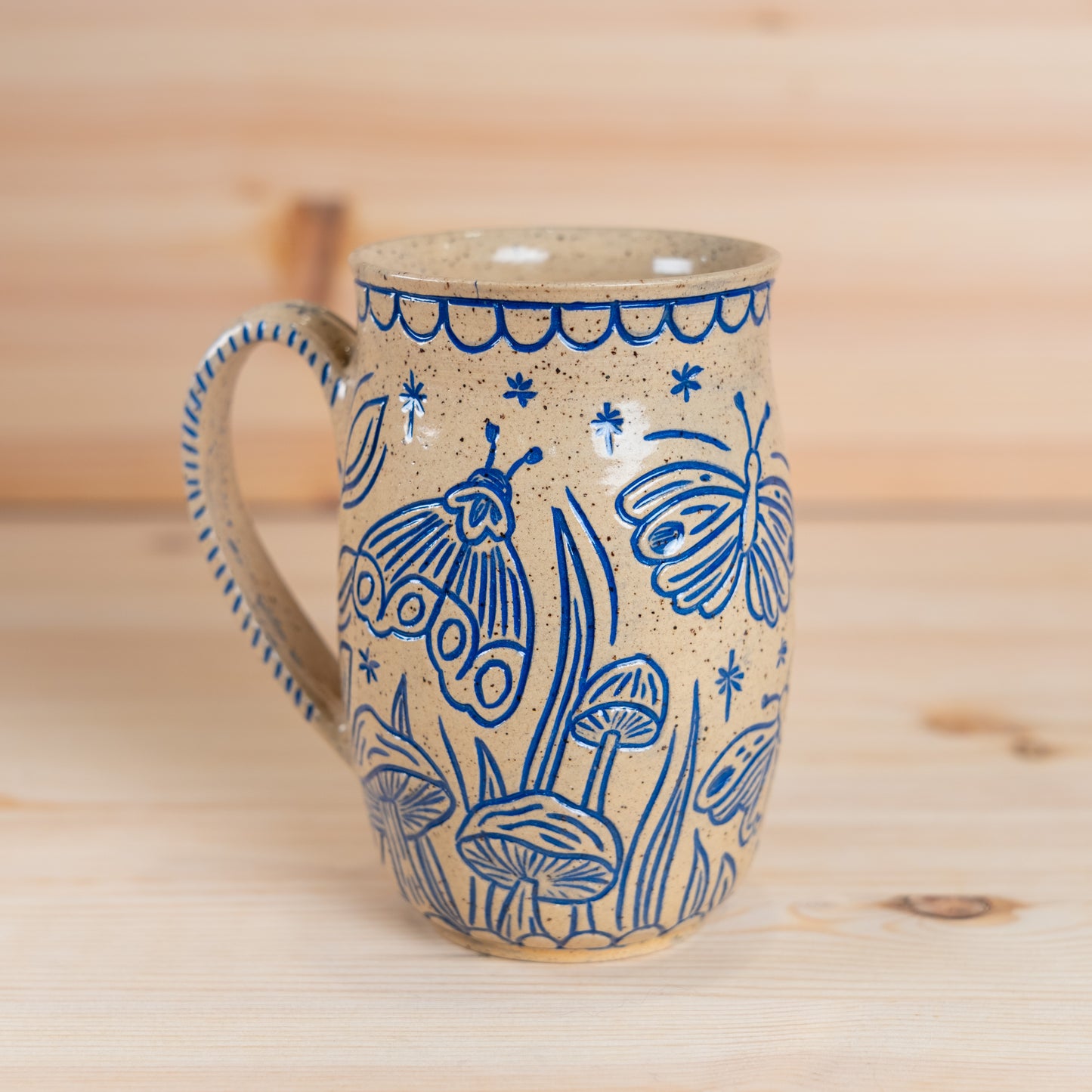 Butterfly Inlay Mug