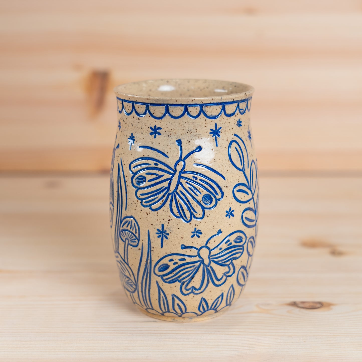Butterfly Inlay Mug