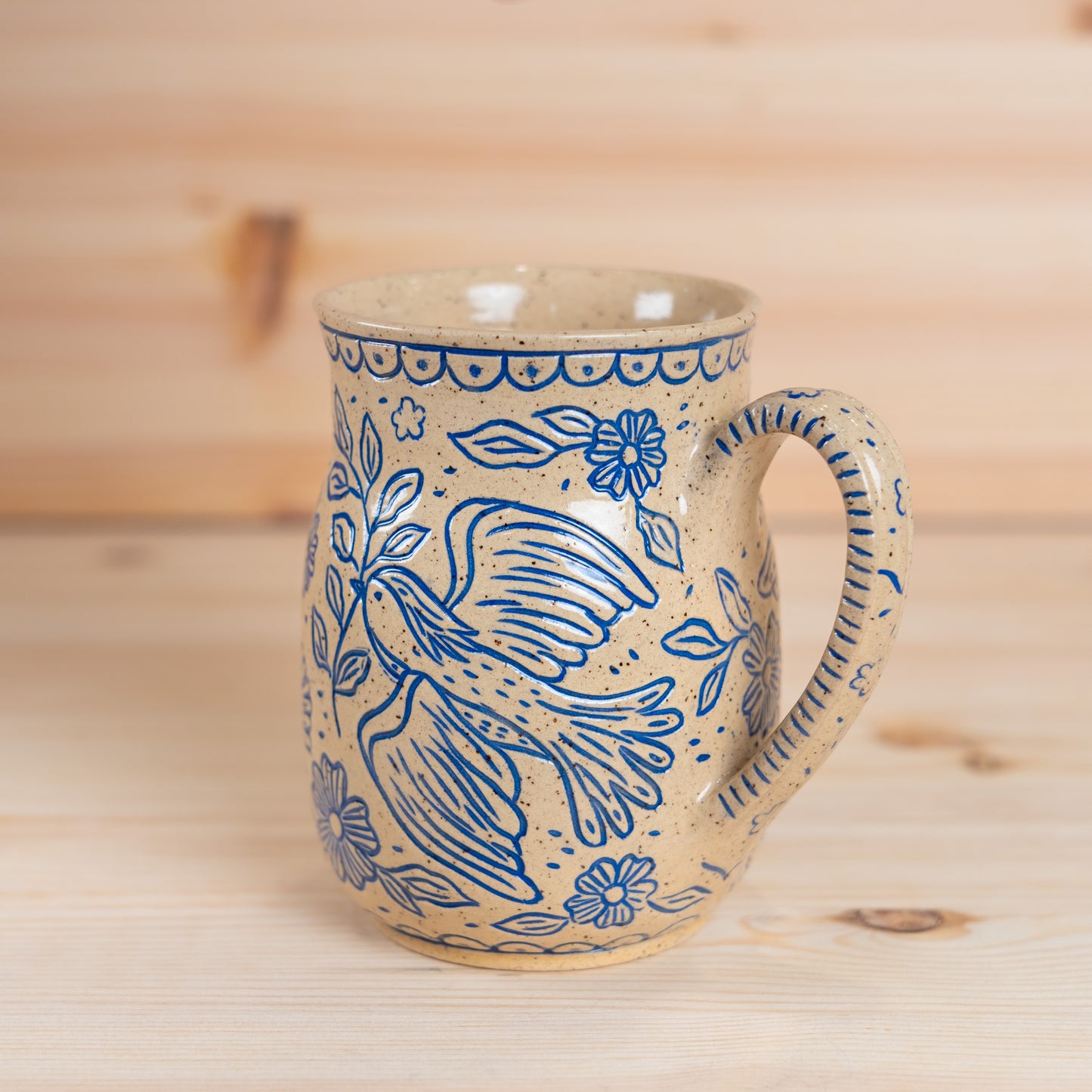Dove Inlay Mug - 02