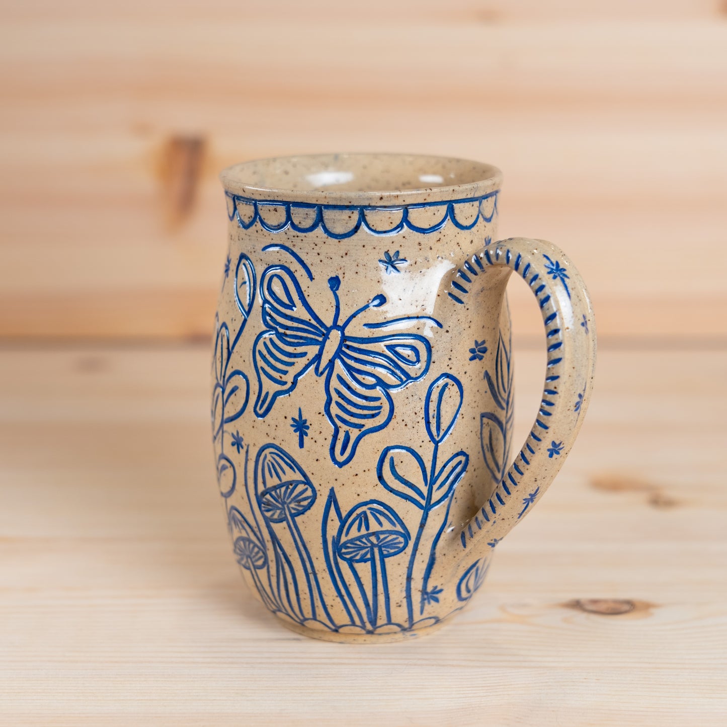Butterfly Inlay Mug