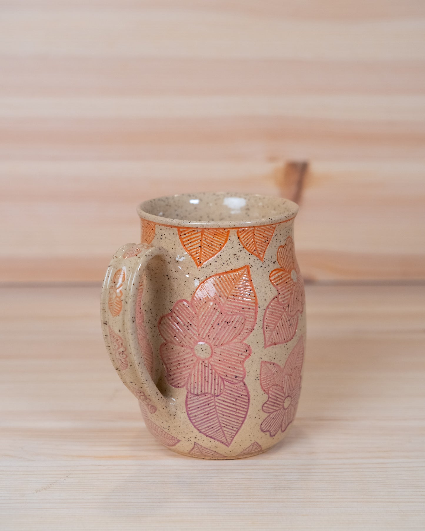 Sunset Floral Inlay Mug