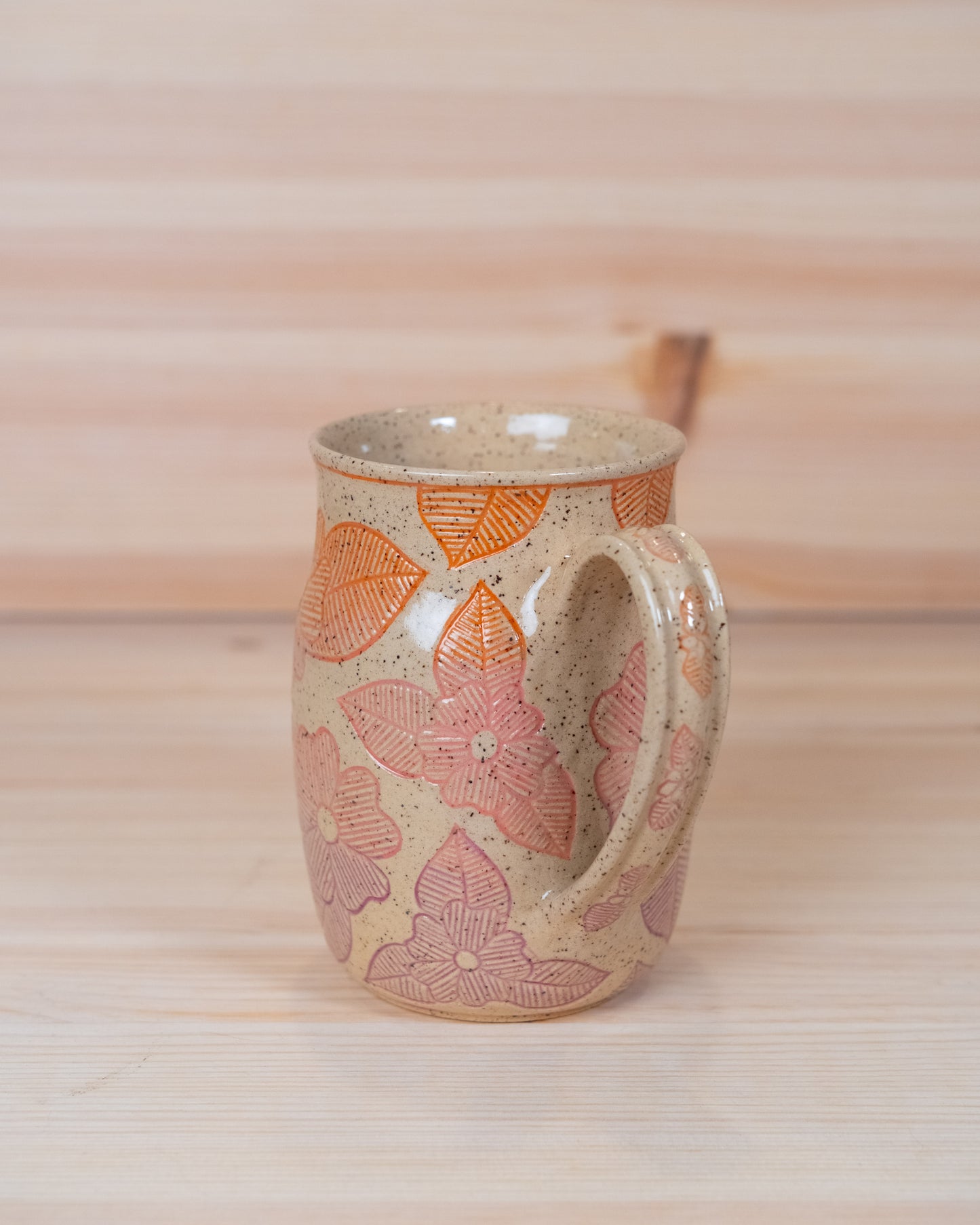 Sunset Floral Inlay Mug