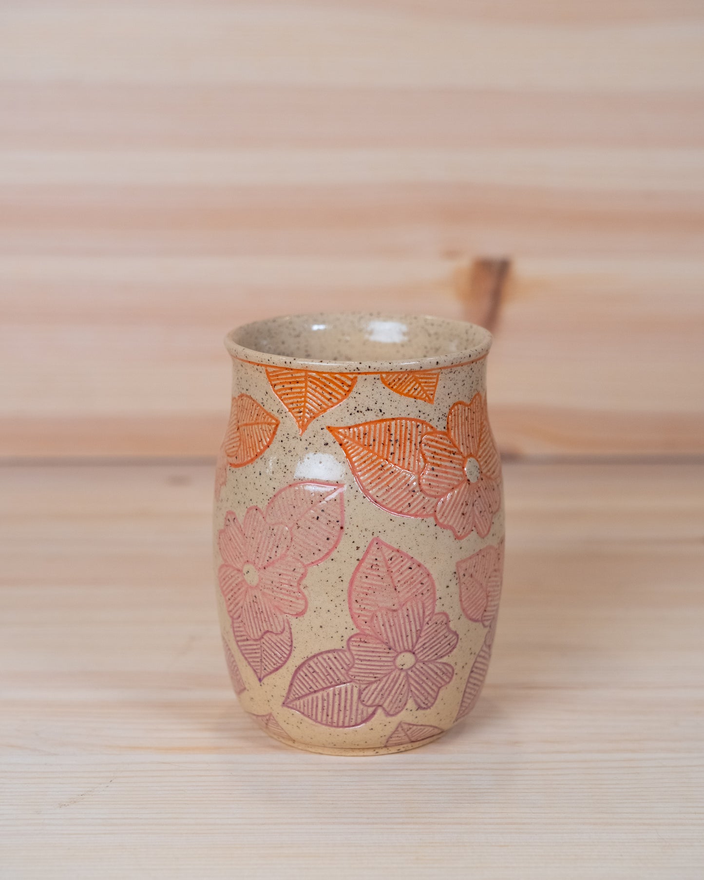 Sunset Floral Inlay Mug