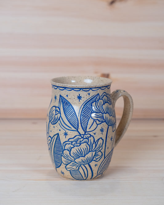 Floral Inlay Mug - 001
