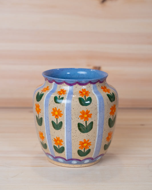 Flower Motif Vase