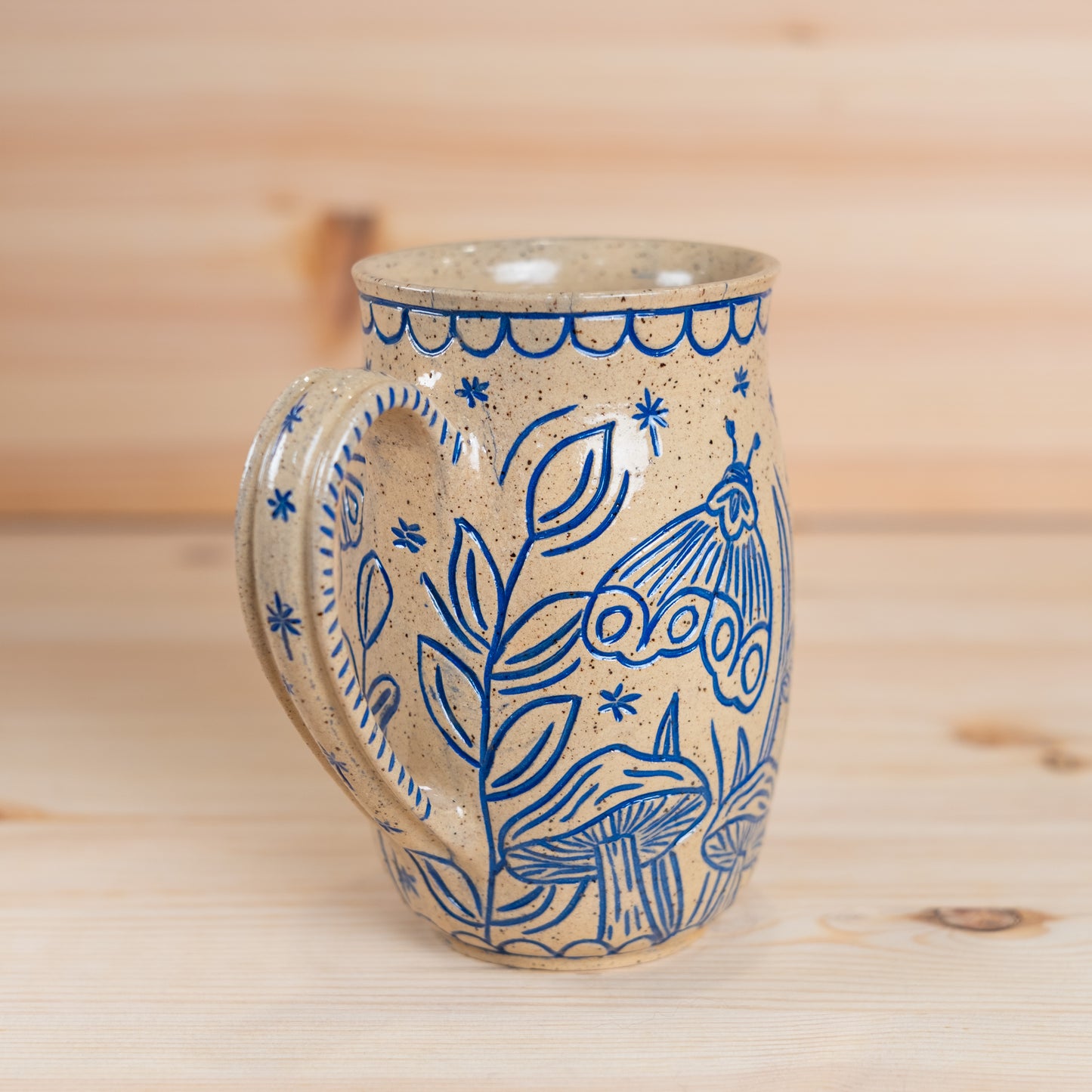 Butterfly Inlay Mug