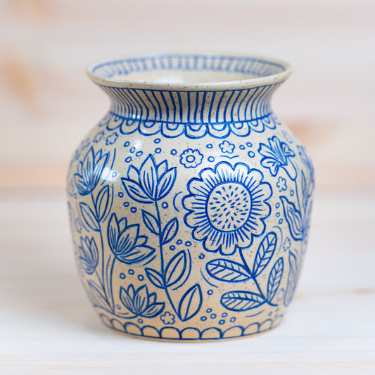 Carved Vase - 001