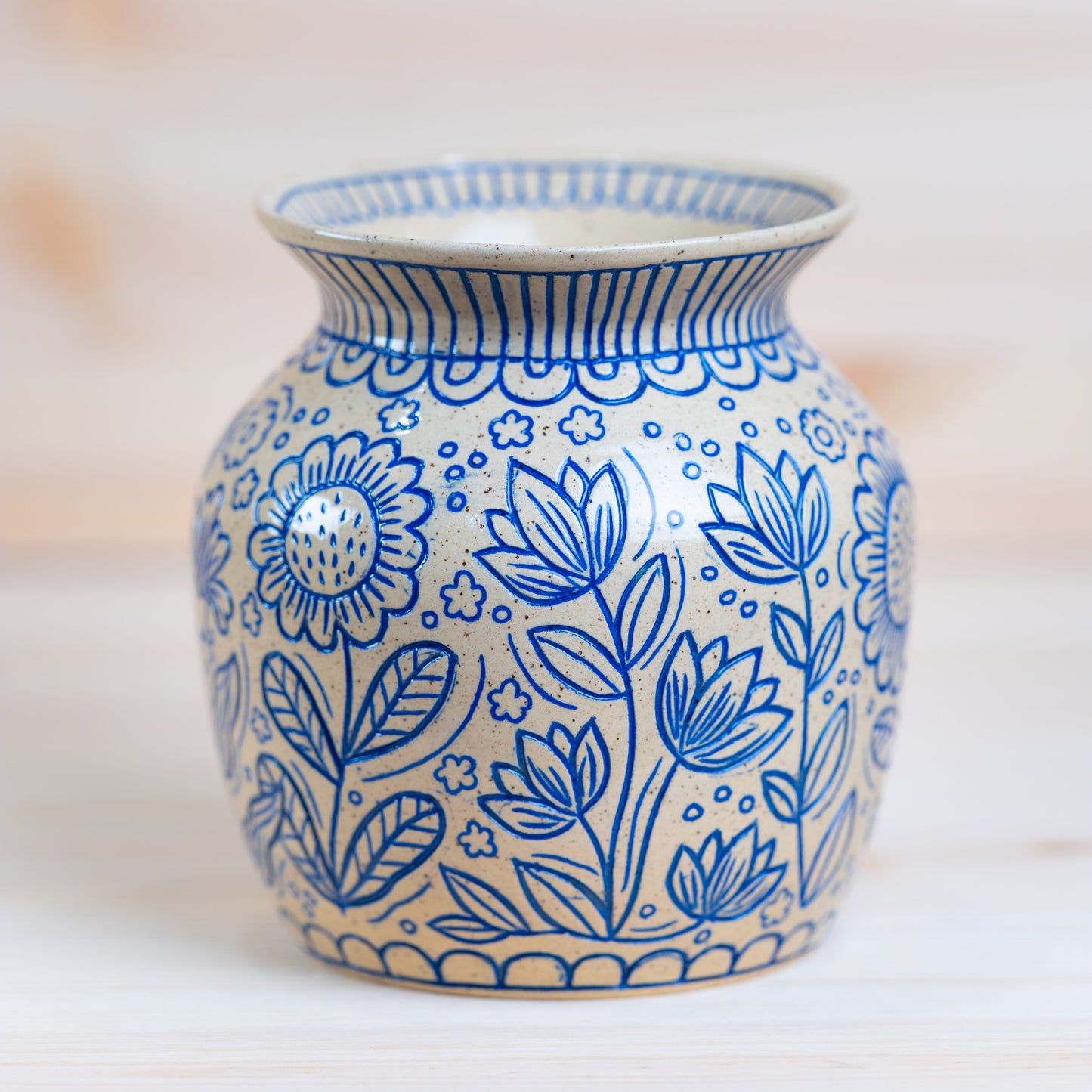 Carved Vase - 001